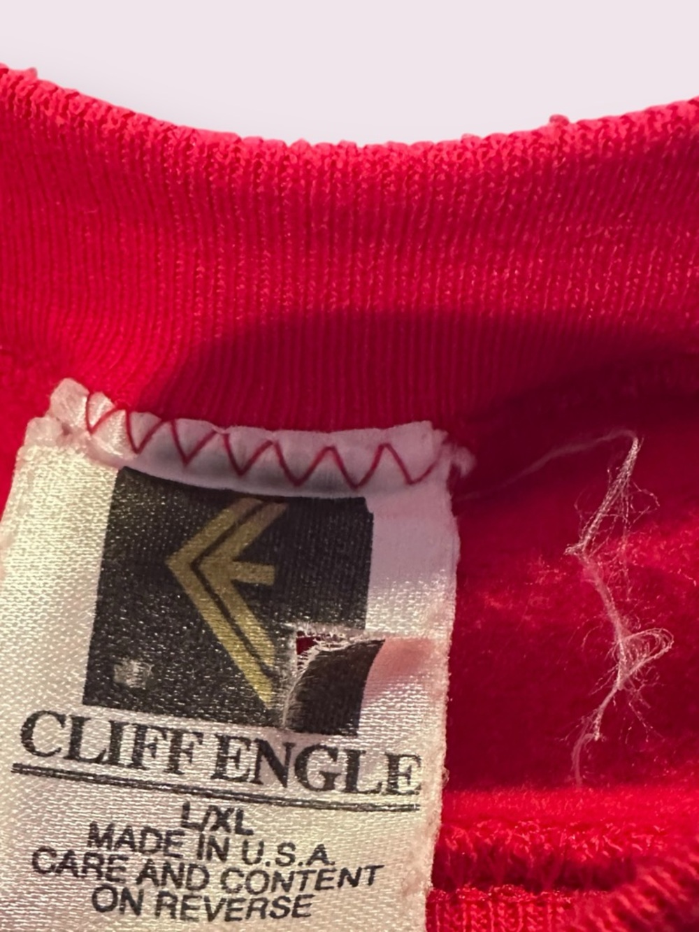 Vintage 90's Kansas City Chiefs Sweatshirt Cutoff With Large Logo Size L/XL - Picture 9 of 14
